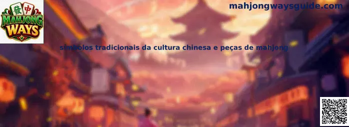 Símbolos tradicionales chinos y piezas de mahjong