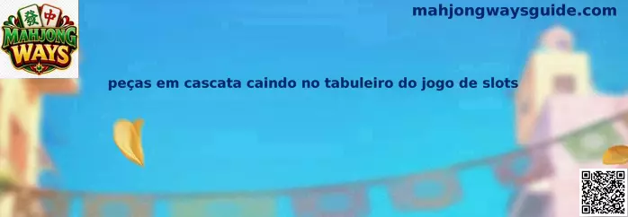 peças em cascata caindo no tabuleiro do jogo de slots