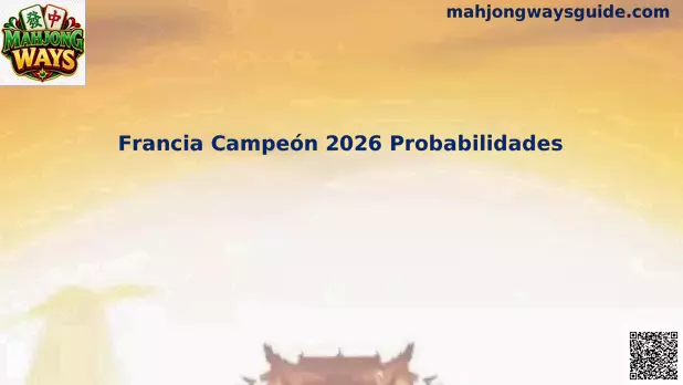 Francia Campeón 2026 Probabilidades