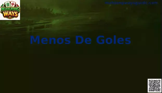 Menos De Goles estrategia análisis México
